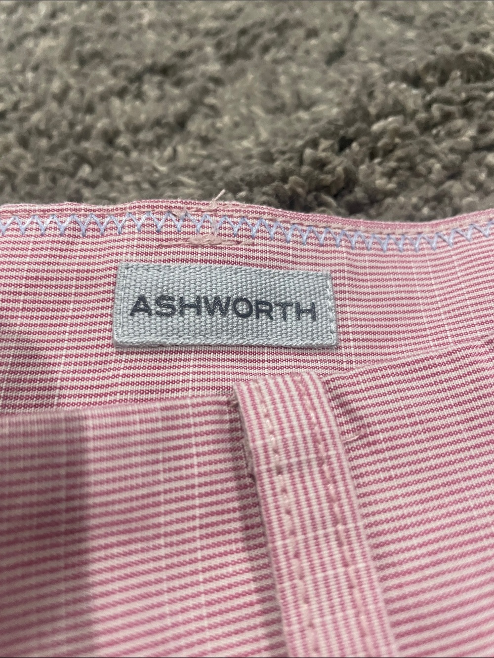 Ashworth Pink and White Straight Leg 38w